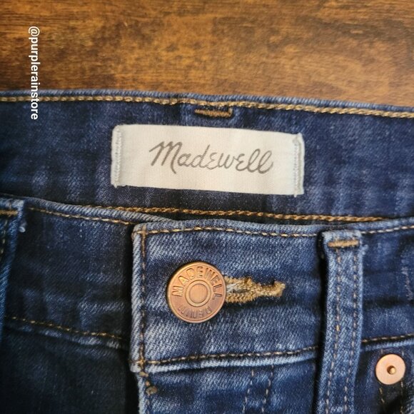 Madewell Jeans 27 P Skinny 10" High Rise Hayes Wash Tummy Control Stretch Denim - Picture 5 of 14